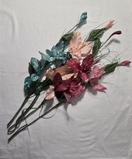 Artificial Flower Stems Roses, Blossoms, Pom Poms, Metallics, Mixed Colors