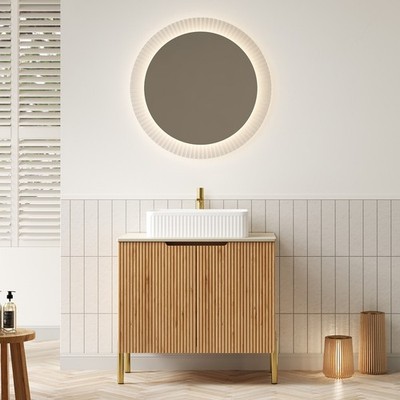 TURIO 30'' Bathroom Vanity with Sink, Freestanding Plywood Bathroom Storage Cab