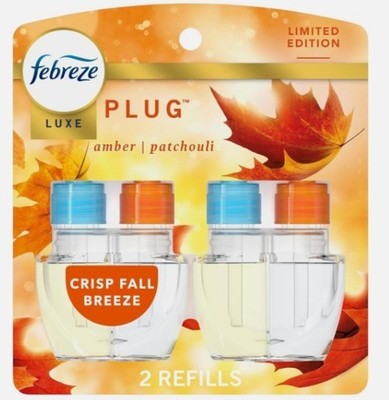 2 Pack - Febreze Plug In Air Freshener Scented Refill - Amber Patchouli