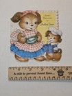Vintage Gibson Birthday Greeting Card “Happy Birthday to Mother Dear” Die Cut — photo 2