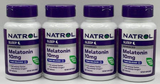 4PK Natrol Melatonin Time Release 10 MG  30 Tablets Each  EXP 4/27  FAST SHIP