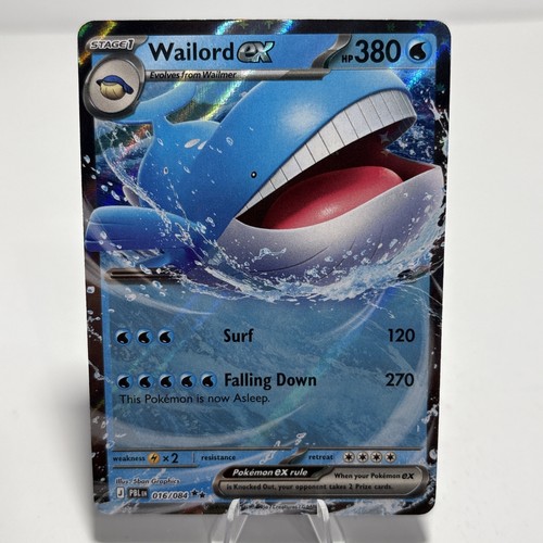 Wailord ex 016/084 NM Pitch Black English Pokemon TCG