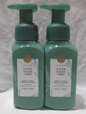 #ad #ad White Barn Bath amp; Body Works Foaming Hand Soap Lot Set of 2 CLEAN HOUSE VIBES $30.99