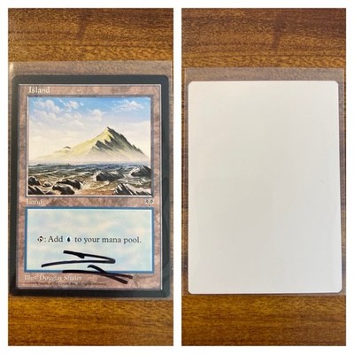 MTG🏝️Signed ISLAND (Rocky Water) ARTIST PROOF🏝️Mirage MINT
