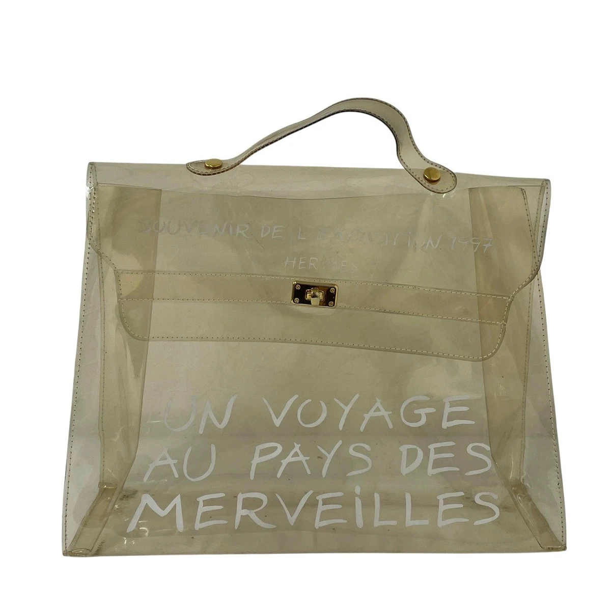 Hermes Clear Kelly Bag for sale - eBay