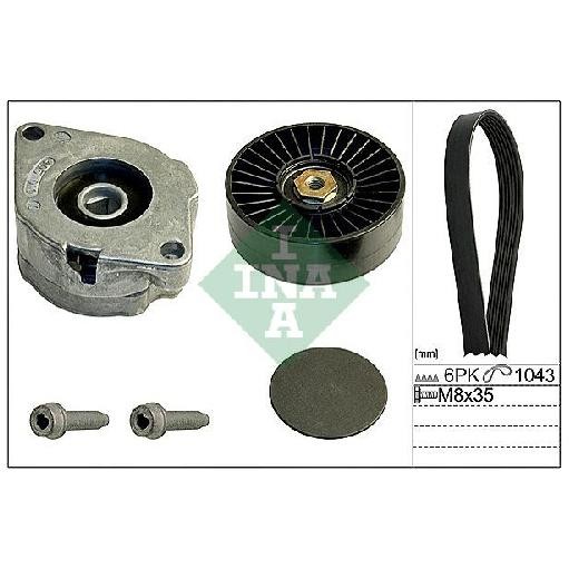 Keilrippenriemensatz FüR VW Polo 6V 1.7 1.9 95 Bis 02 INA 06F260849E AFN-image
