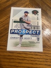 2024 Panini Prospect Edition Baseball Ticket #74 Christian Scott New York Mets