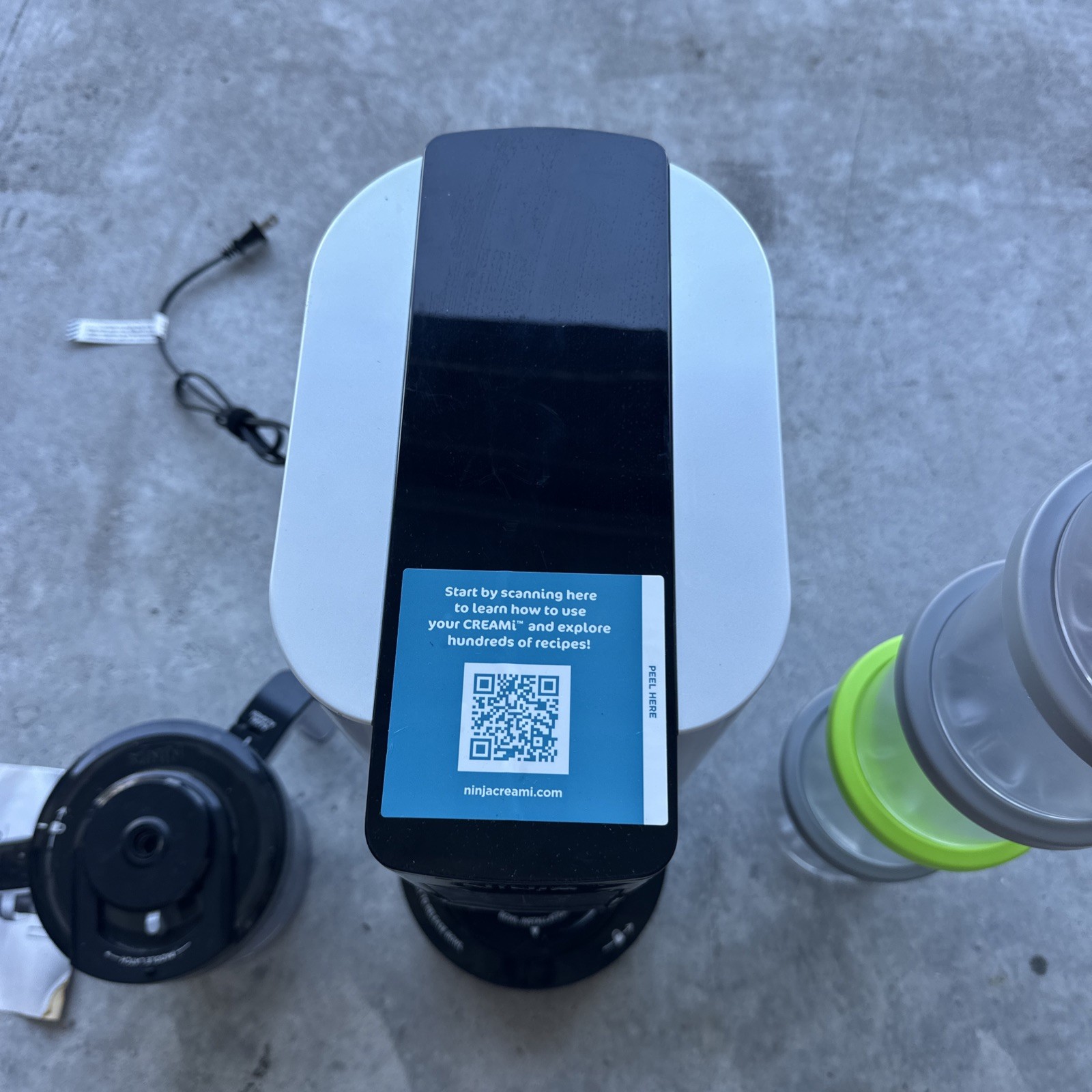 Ninja CREAMi Ice Cream Maker, for Gelato, Mix-ins, Milkshakes Sorbet, White