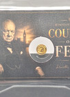 Winston Churchill Tribute Card w/ Genuine 1/500 oz .9999 Gold Eagle Round — photo 2
