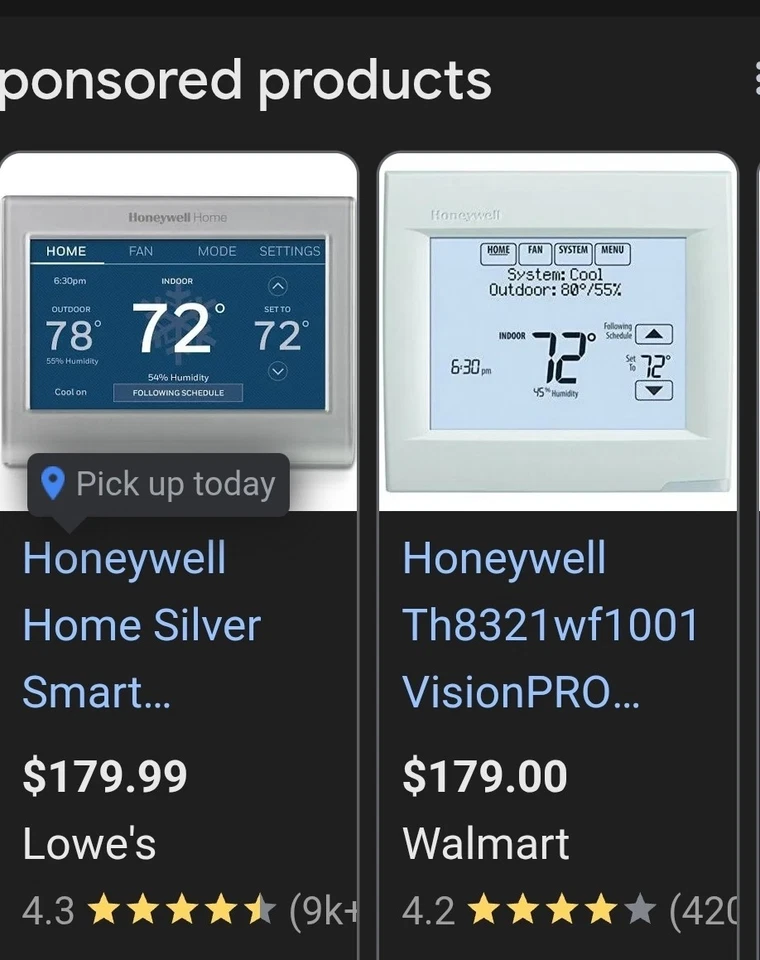 Termostato digital programable Honeywell VisionPRO Wi-Fi (TH8321WF1001) Foto 2 de 2