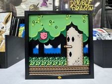 Kirby vs Whispy Woods 3D Pixel Art Shadow Box Green Greens NES Game Boy Display