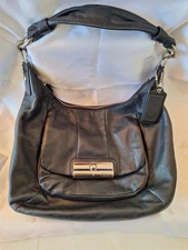 Coach 14769 Kristin Slouch  Shoulder Bag Hobo Black Leather #E1126-16808 Read