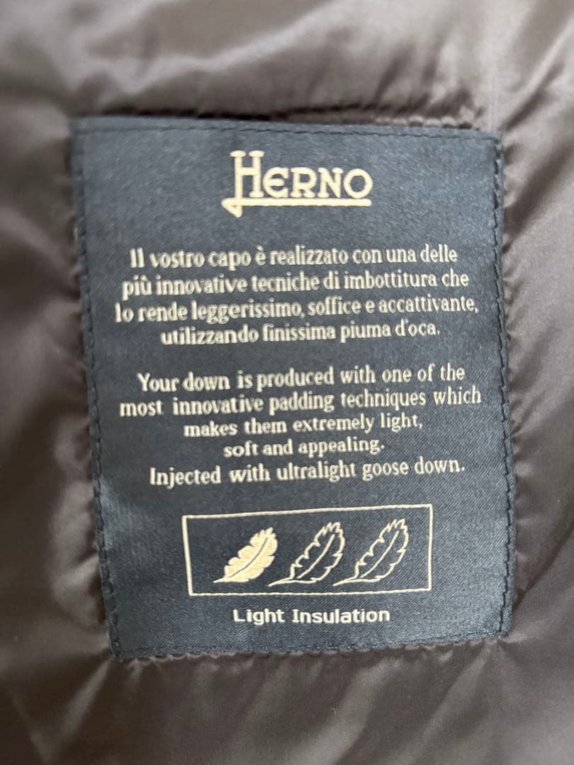 Herno Black Down Vest Dbl Button Lightweight Warm… - image 6