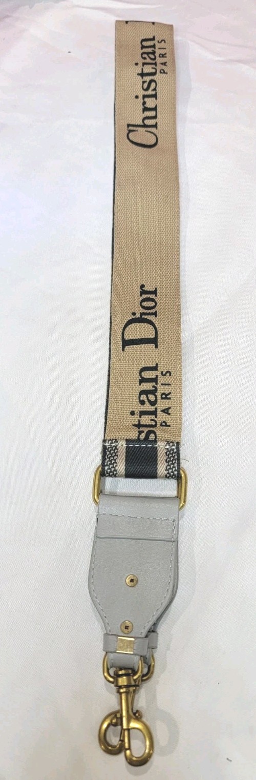 Christian Dior Embroidered Adjustable Bag Strap G… - image 7