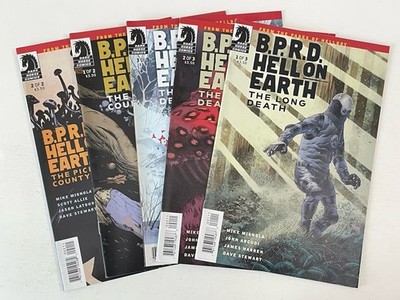 BPRD HELL ON EARTH LONG DEATH 1-3 & PICKENS COUNTY HORROR SET 1-2 VF/NM 2012