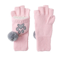 Hanna Andersson Convertible Arctic Critter Mittens  Sz Large