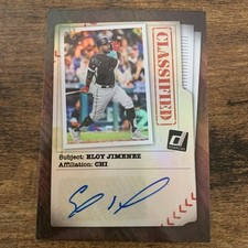 2020 Panini Donruss Classified Signatures Eloy Jimenez Autograph Auto