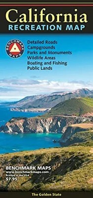 CALIFORNIA RECREATION MAP Buch Benchmark Road & Recreation Atlases