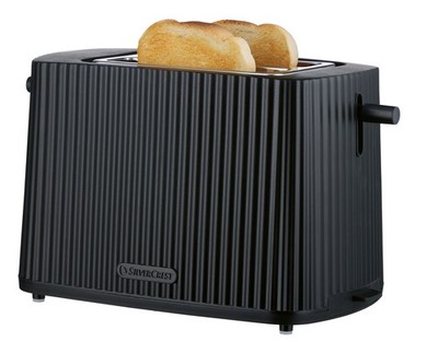Silvercrest Doppelschlitz-Toaster TKS 800 B1 Brötchenaufsatz schwarz 870W*B-Ware