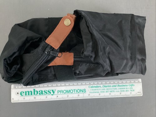 X Large black-Reusable-Shopping Bag Tote Bag-Fold Away Bag-zipped-Hong Kong-Logo - Picture 6 of 8