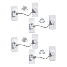 4PCS Window Lock Set for Child Safety Suitable for Various Window Types
