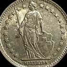 1947-B  83.5% SILVER Switzerland 1 Franc Swiss World Coin Lot D1-233 LOW MINTAGE — photo 6