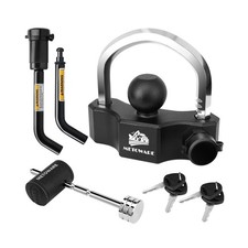 Keyed Alike Trailer Coupler Lock Set, Heavy Duty Trailer Ball Lock Universa...