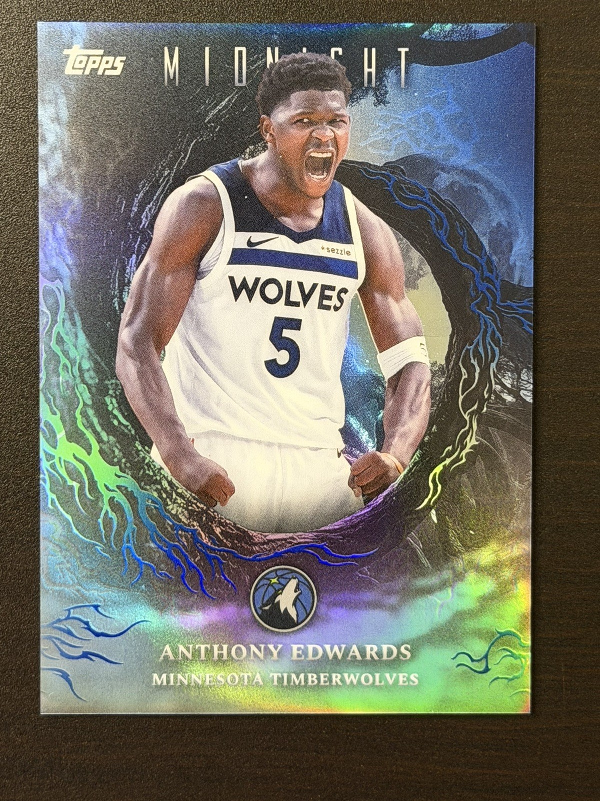 2025-26 Topps Midnight Anthony Edwards Night Shade SSP #NS-13 Timberwolves