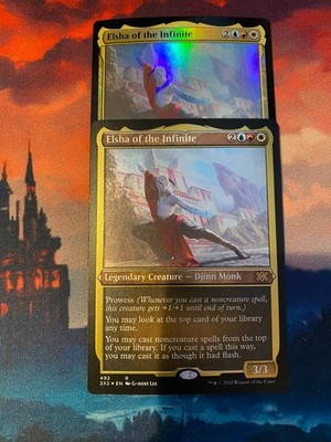 MTG Double Masters 2022 Elsha of the Infinite Foil x 2, One Etched