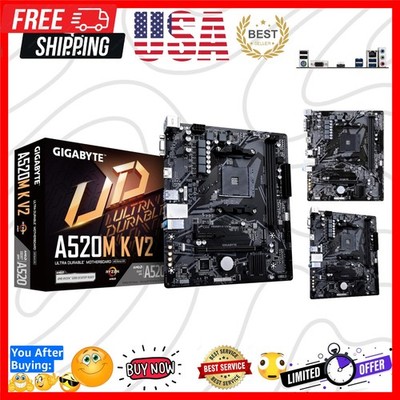 A520M K V2 Motherboard AM4/2xDDR4/HDMI/D-Sub/M.2/USB 3.2