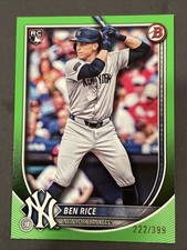 Ben Rice Rc 2025 Bowman Neon Green /399 YANKEES