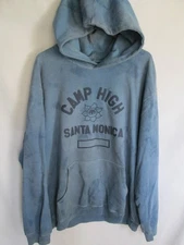 CAMP HIGH Collective SANTA MONICA Blue L/S Cotton Pullover Hoodie Size XL