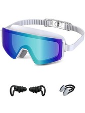 TAMIK Swim Goggles Large Anti-Fog UV Wide View No Leak for Adults Men Women