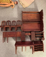 Vintage Dollhouse Furniture Lot  StromBecker Caco-Style Doll Misc. Miniatures