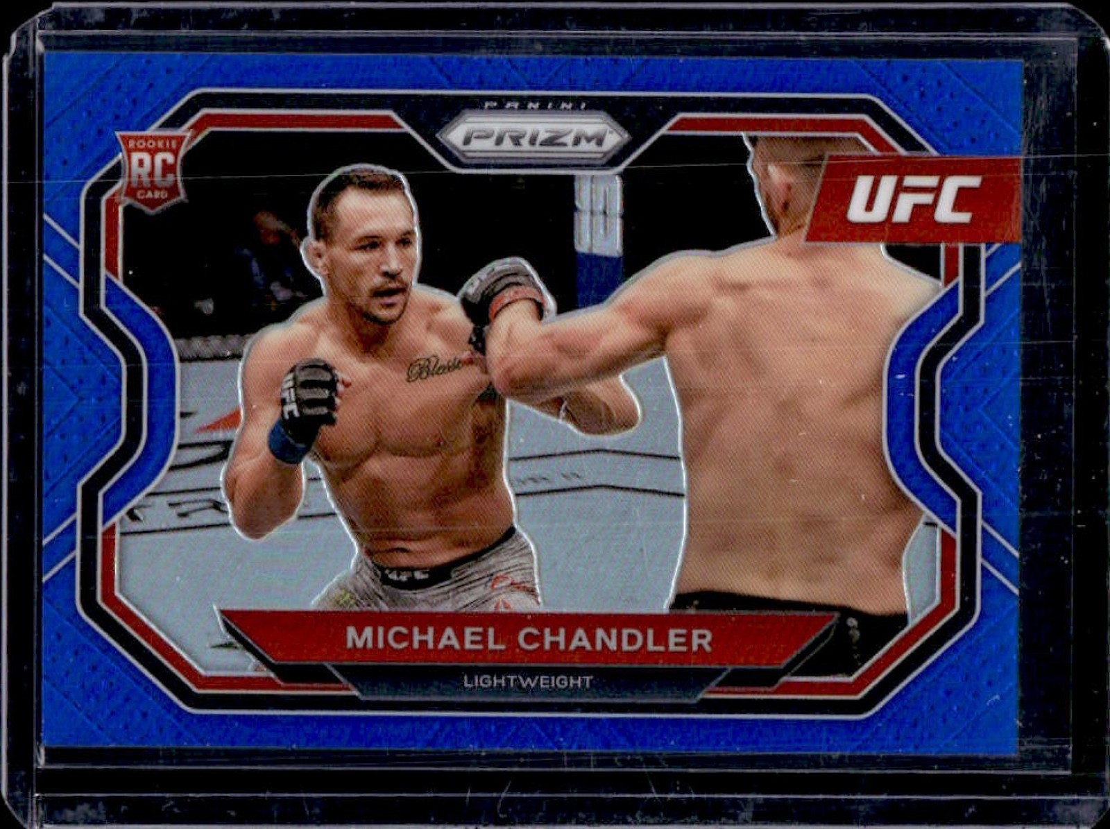 2021 Panini Prizm UFC Michael Chandler RC Blue Prizm Rookie #/199