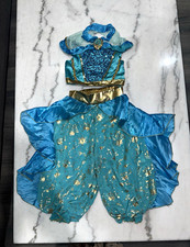 Disney Aladdin Toddler Costume 2-Piece Top Pants Blue/Gold Size US 3