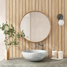 Natural Oak Wall Panels – Peel-and-Stick Herringbone: For Walls,Ceilings & Rooms