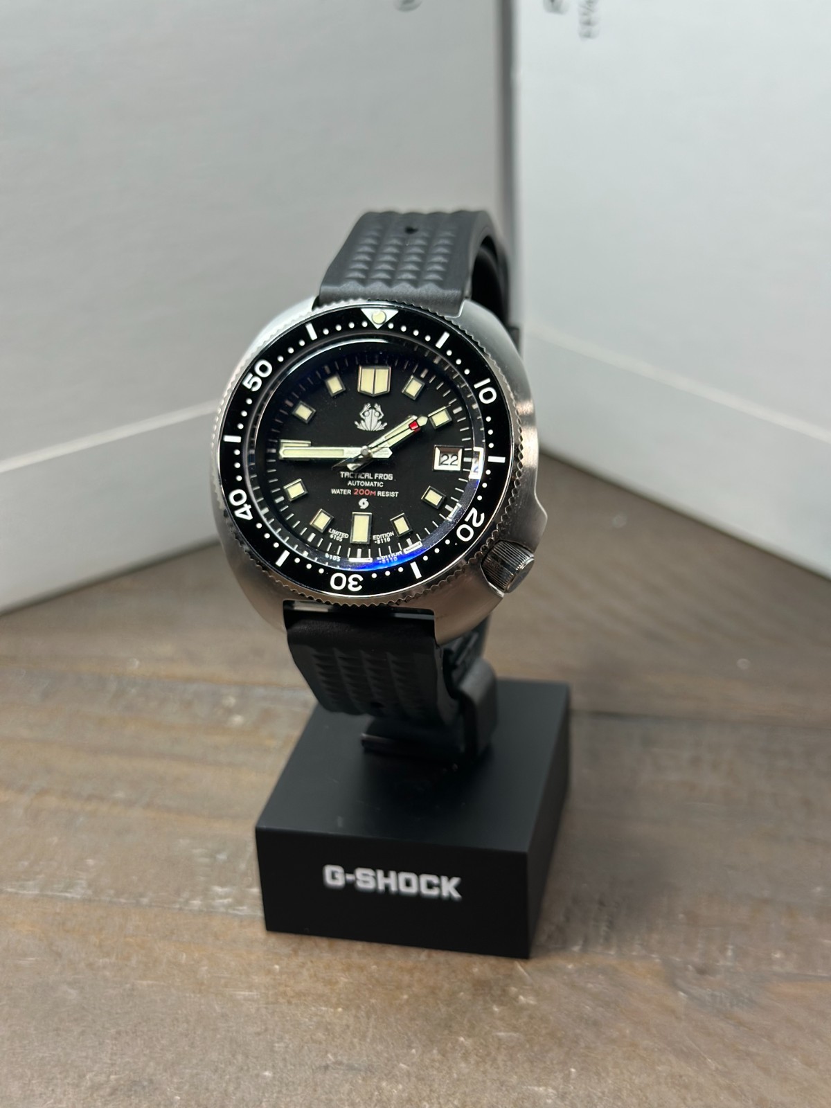 Tactical Frog Capt Willard Turtle Homage 44mm Black Automatic Men's Dive Watch