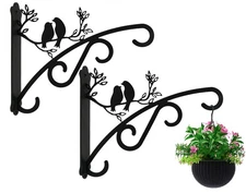 Heavy Duty Outdoor Hanging Plants Brackets Plant Hangers with Wall Mounted Soli
