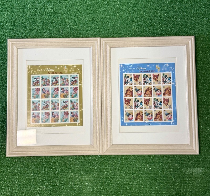 The Art Of Disney Friendship And Celebration Framed Stamps Vintage