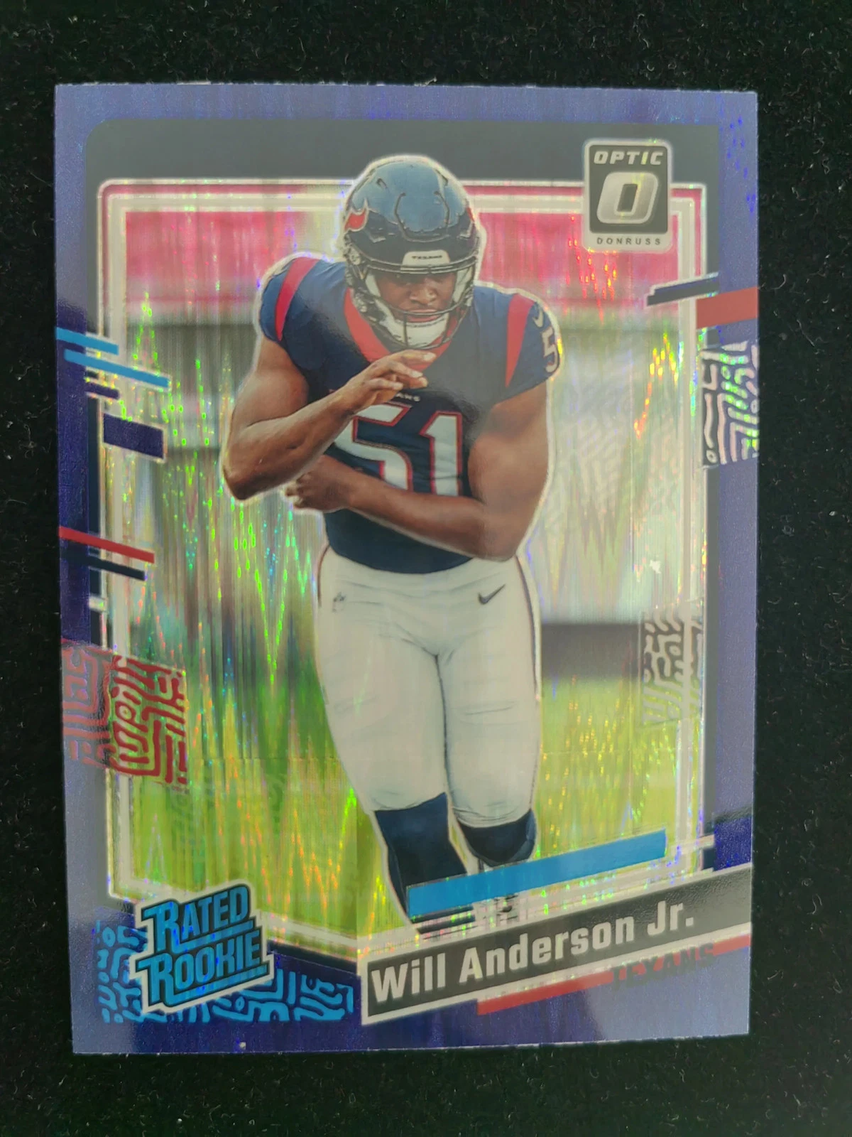 2023 Donruss Optic Rated Rookie RC Purple Shock #246 Will Anderson Jr. GL12