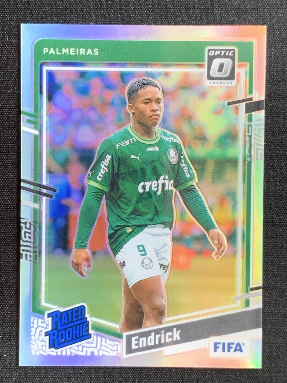 Endrick 2023-24 Panini Donruss FIFA Optic Rated Rookie Holo Prizm RC #176 -Z1A