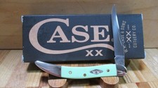 NIB Case XX Mint Green Synthetic Smooth Small Toothpick 410096 Pocketknife-63835