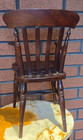 Miniature Turned Hard Wood Windsor Spindle Back Smokers Bow Captains Arm Chair — photo 3