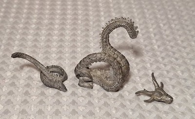 Vintage 1984 Dungeons & Dragons Grenadier Gold Dragon Metal Miniature Parts Pcs