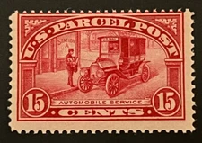 Travelstamps:1912-13 US Stamps Sc# Q7 Auto Service, 15 Cents, Mint, MNH OG