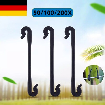 Kunststoff Rebe Zweig Unterstützung Blumen Pflanze Fix Clips Farm Tied B/le-DE,