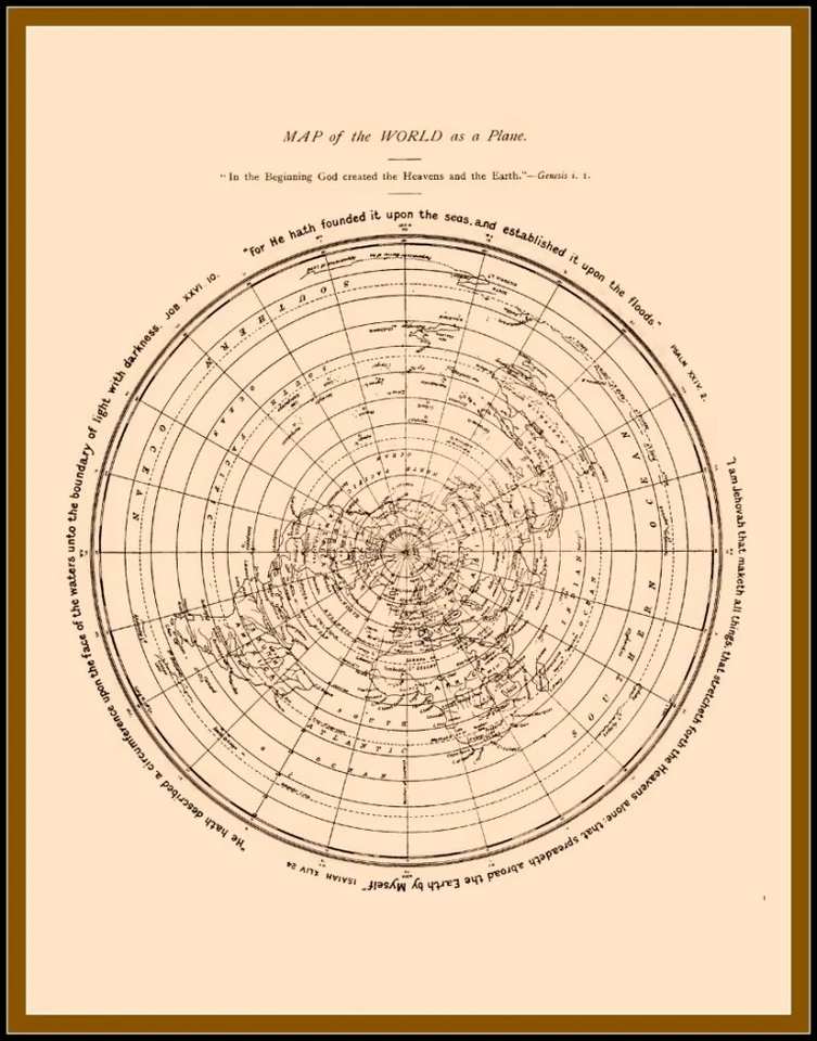 Colección de mapas FLAT EARTH: Juego de 6 mapas planos de la Tierra: calidad de archivo   Foto 4 de 4
