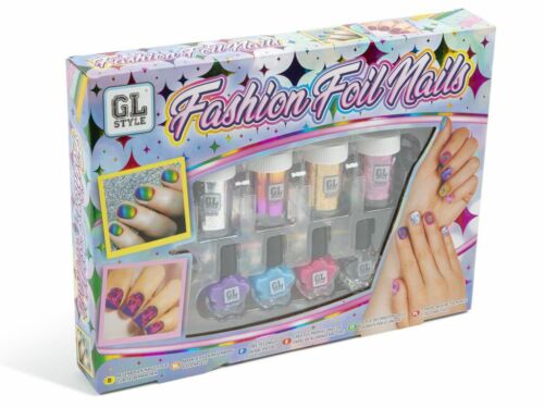 Nail Art Set Create & Customise Your Nails with Fashion Foils & Varnish Polish - Afbeelding 1 van 1