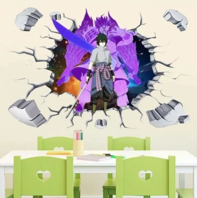 Stickers Naruto sasuke Autocollants Manga 60×90 Cm - Photo 1/4